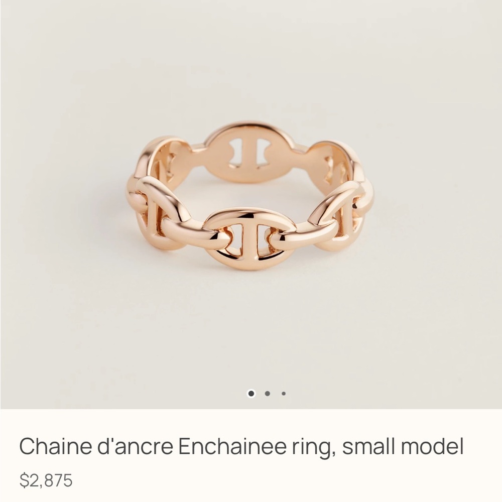 Hermes Chaine d'ancre Enchainee ring, small model